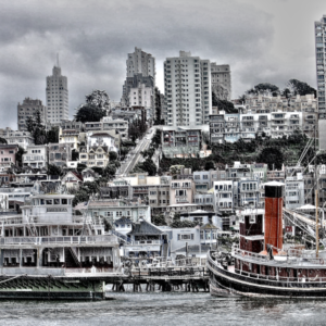 Russian Hill From Bay